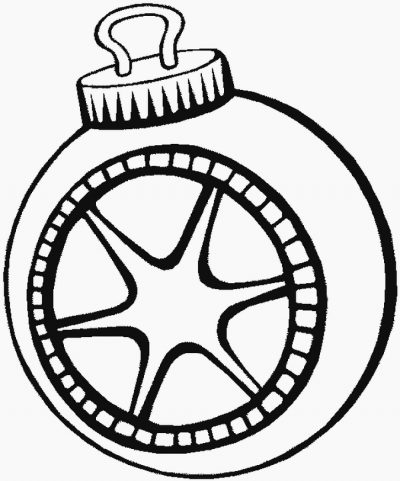 Ornament Christmas Coloring Page