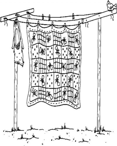 Out To Dry Coloring Page
