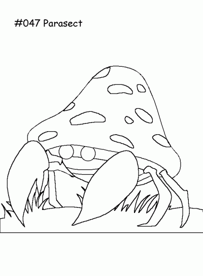 Parasect Coloring Page