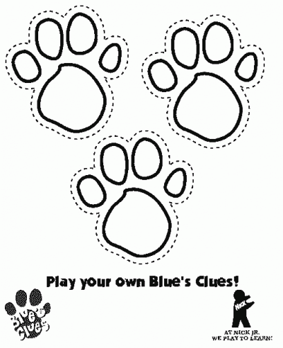 Pawprint Coloring Page