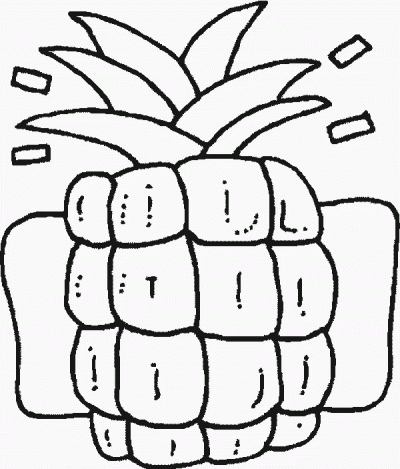 Pineap Coloring Page
