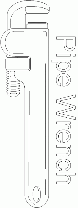 Pipewrench Coloring Page