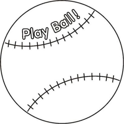 Playballbaseballbw Coloring Page