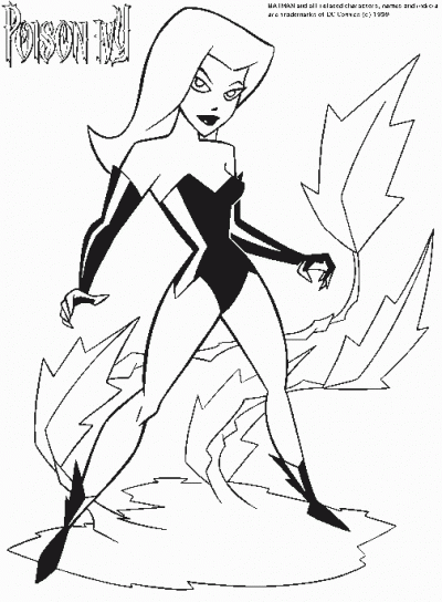 Poisonivy Coloring Page