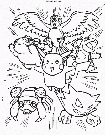 Poketeam Coloring Page