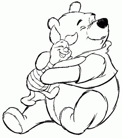 Poohlove Coloring Page