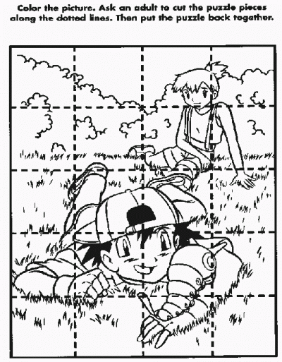 Puzzle Coloring Page