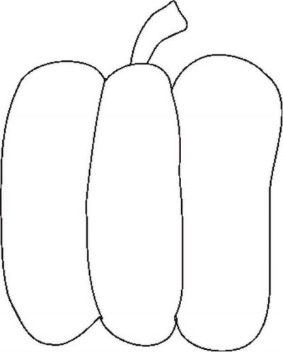 Redbellpepperbw Coloring Page