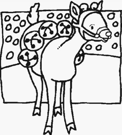 Rudlfr Christmas Coloring Page