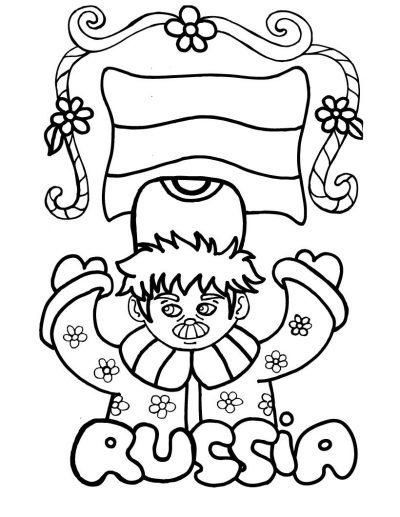 Russia Coloring Page
