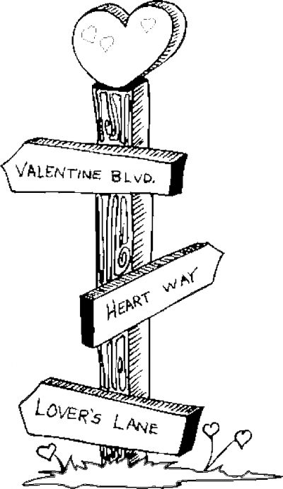 Sign Post Coloring Page