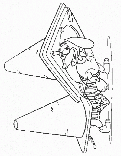 Slinky Toy Story  Coloring Page