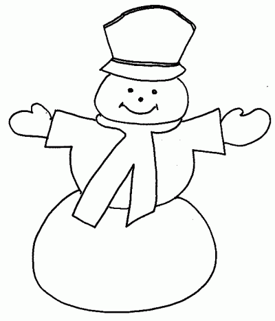 Snowmanj Coloring Page