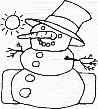 Snowmanr Coloring Page