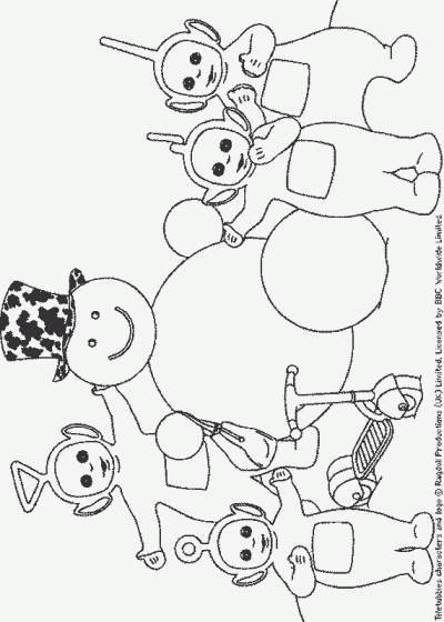 Snowtubby Coloring Page