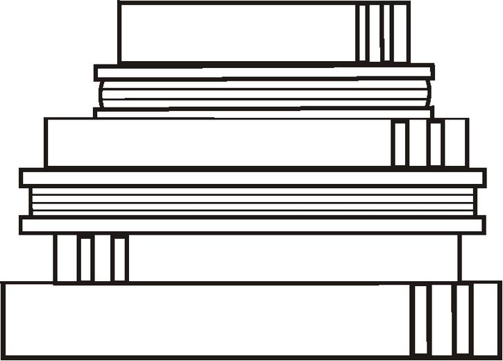 stackbooksbw coloring page 1432173803