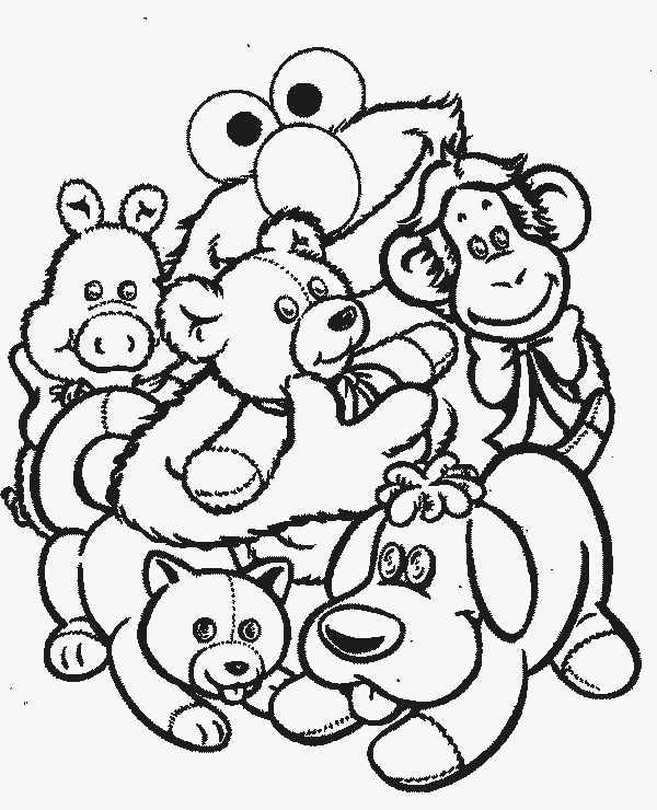 Stuffed Coloring Page