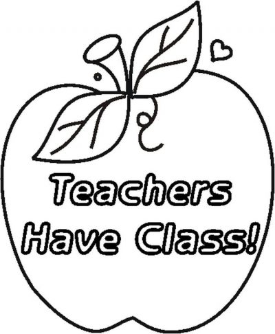 Teachershaveclassbw Coloring Page