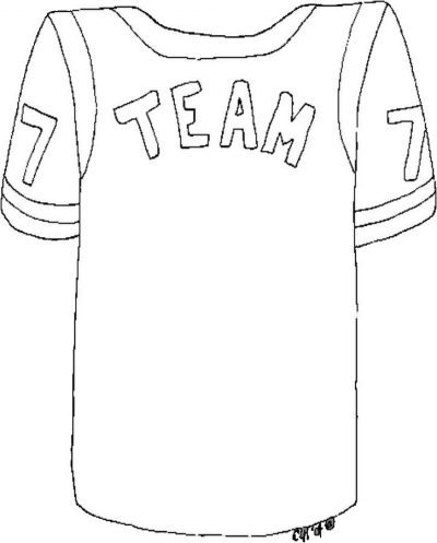 Team Jersey Coloring Page