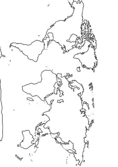 The World Map Coloring Page