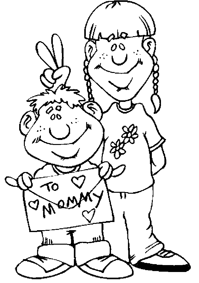To Mommy Coloring Page