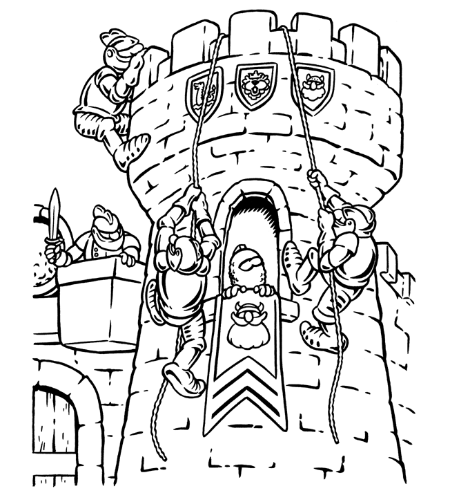 Tower Coloring Page