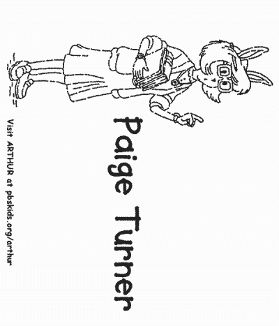 Turner Coloring Page