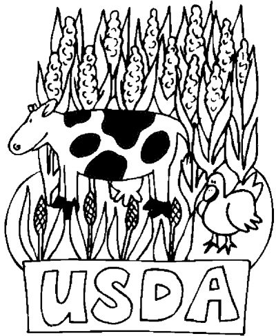 Usda Coloring Page