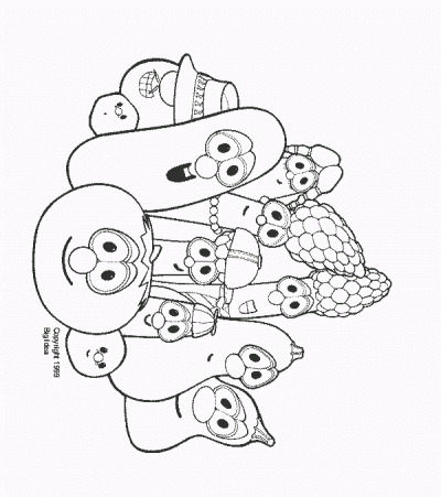Veggiegroup Coloring Page