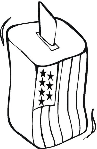 Vote Coloring Page