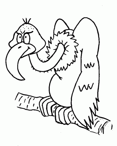 Vulture Coloring Page