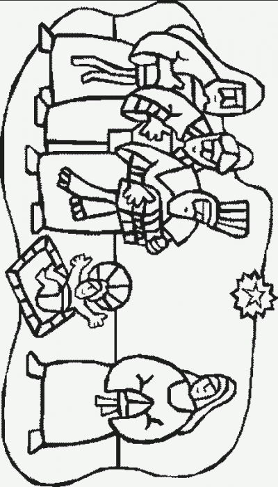 Wisemen Coloring Page