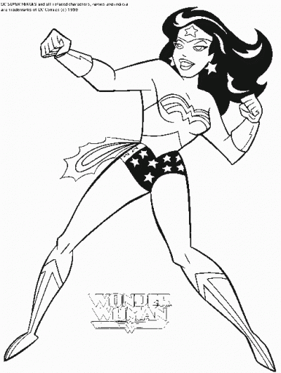 Wonderwoman Coloring Page