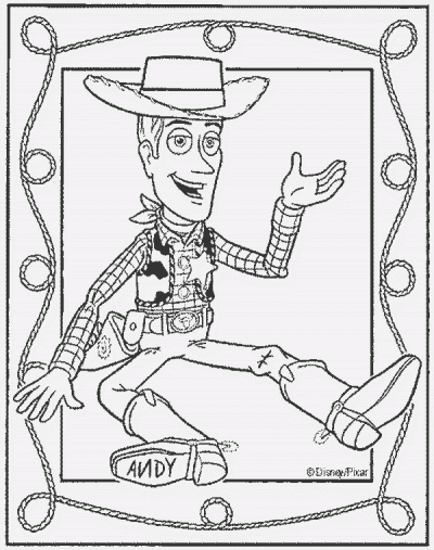 Woody Coloring Page