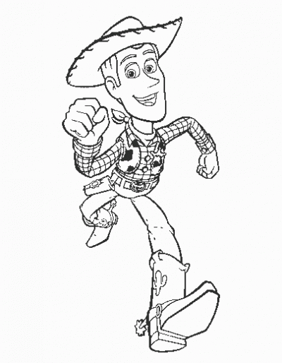 Woody Toy Story  Coloring Page