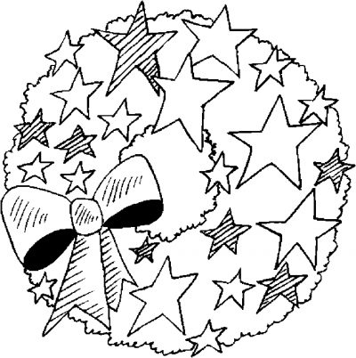 Wreath Coloring Page