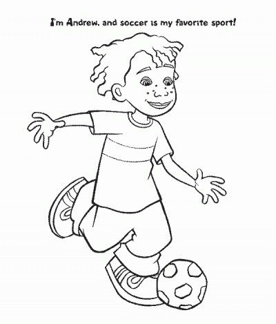 Andrewsoccer Coloring Page