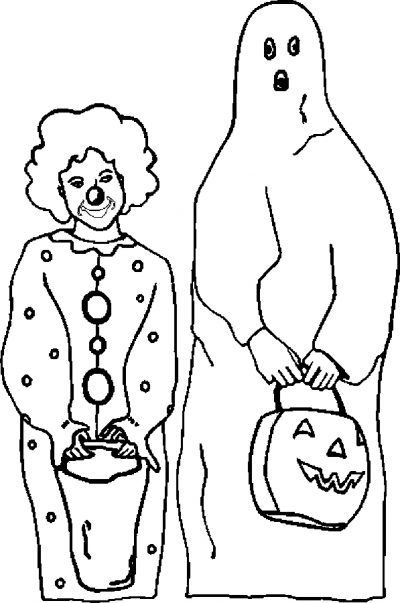 Costumed Up Coloring Page