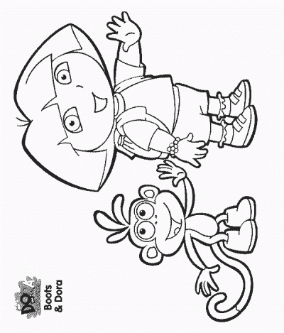 Doraboots Coloring Page