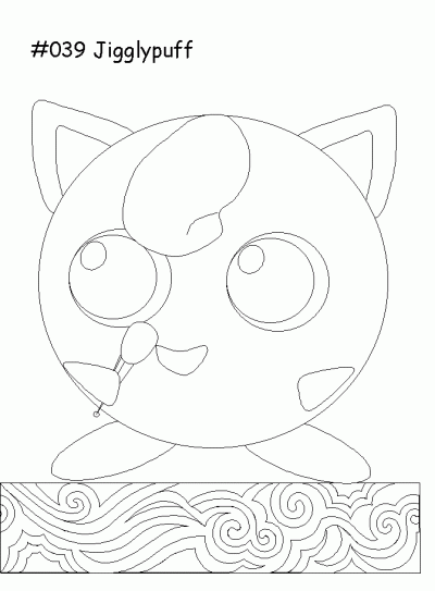 Jigglypuff Coloring Page