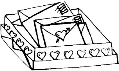 Love Letters Coloring Page