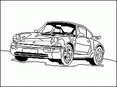 Porsche Coloring Page