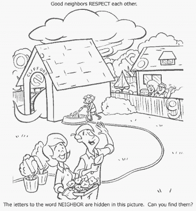 Respect Coloring Page