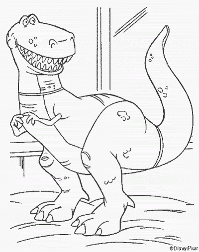 Rex Coloring Page