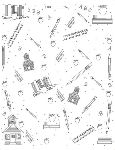 Schoolpaperbw Coloring Page