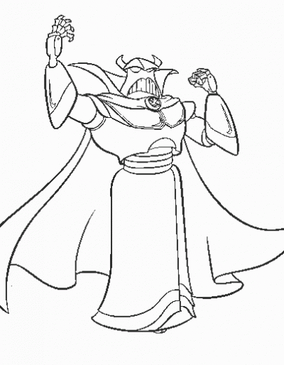 Zurg Toy Story  Coloring Page