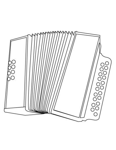 Accordian Coloring Page
