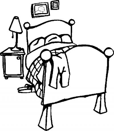 Bedroom &#8211; Offbeat Coloring Page