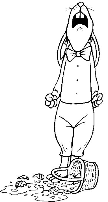 Bunny &#8211; Frustrated Coloring Page