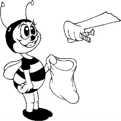 Costume &#8211; Bee Coloring Page